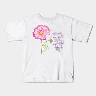 Flowers for spring and a positive mind Kids T-Shirt